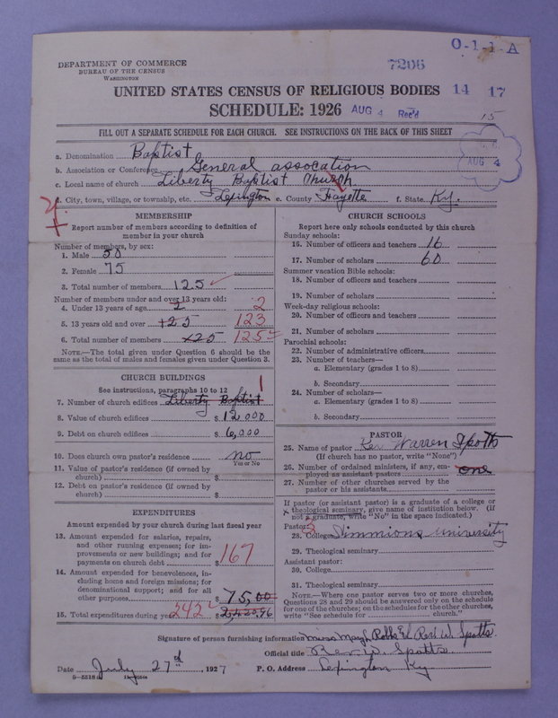Scan of Negro Baptists: 7206