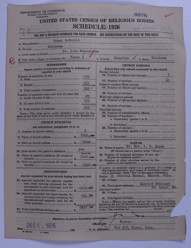 Scan of Roman Catholic Church: 9576