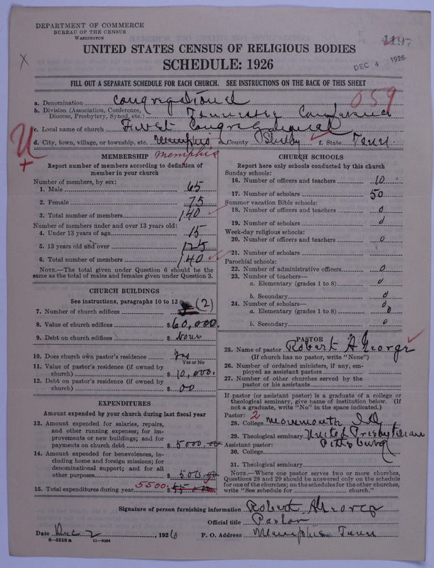 Scan of Congregational Churches: 4197