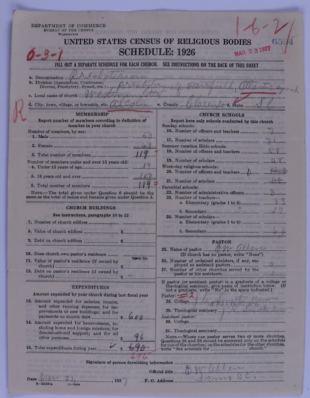 Scan of Presbyterian Church in the United States of America: 6594