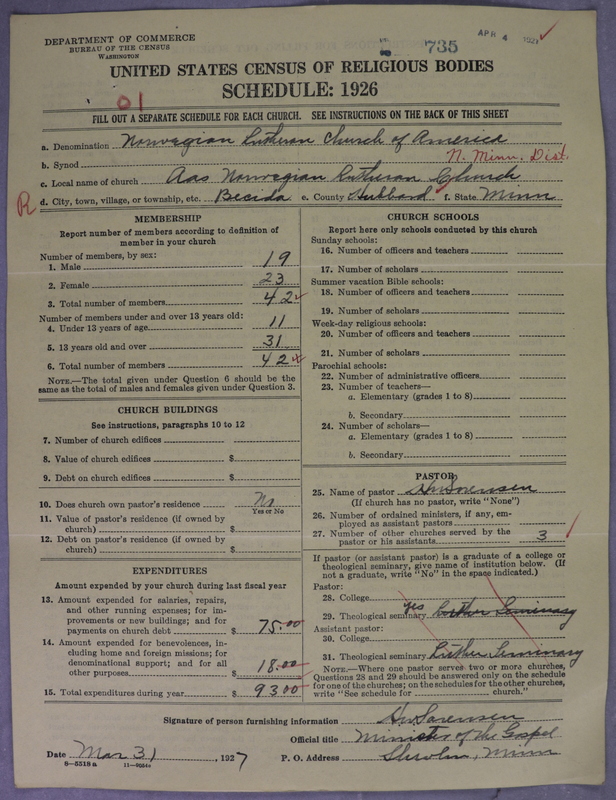 Scan of Norwegian Lutheran Church of America: 735