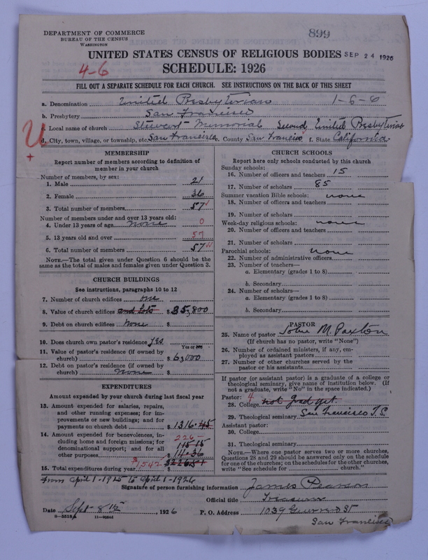 Scan of United Presbyterian Church of North America: 899