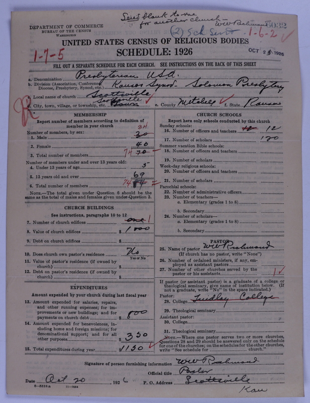 Scan of Presbyterian Church in the United States of America: 6032