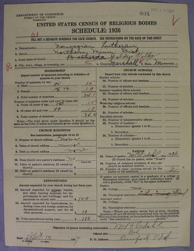 Scan of Norwegian Lutheran Church of America: 831