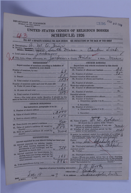 Scan of African Methodist Episcopal Zion Church: 2156
