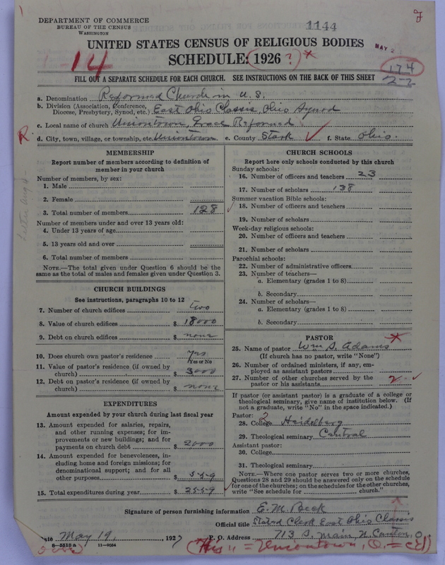 Scan of Reformed Church in the United States: 1144