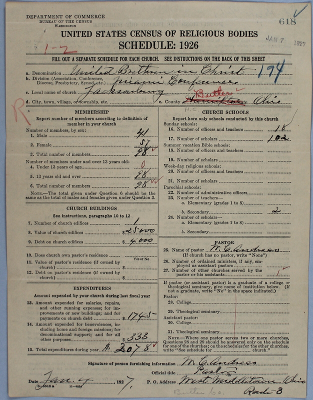 Scan of Church of the United Brethren in Christ: 618