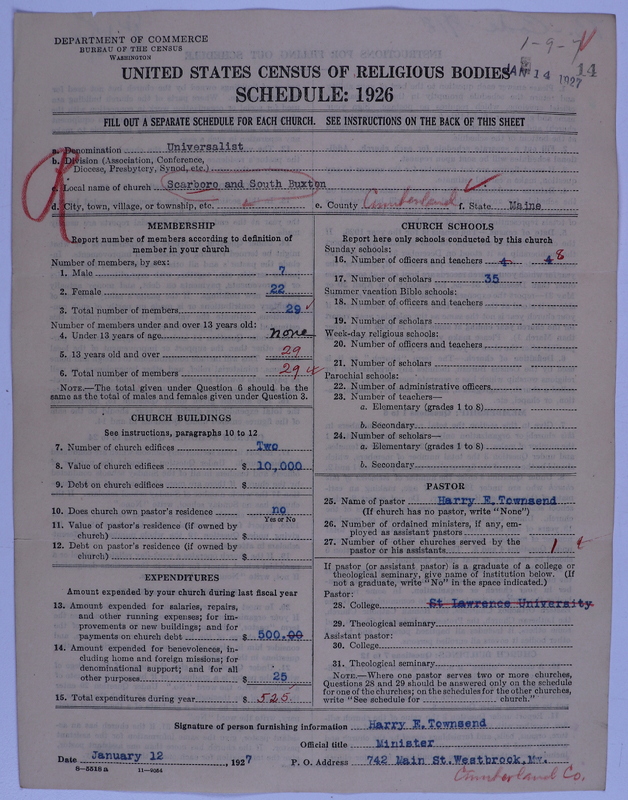 Scan of Universalist Church: 14