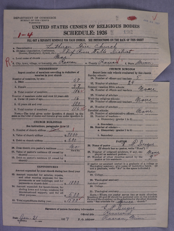 Scan of Lutheran Free Church: 192
