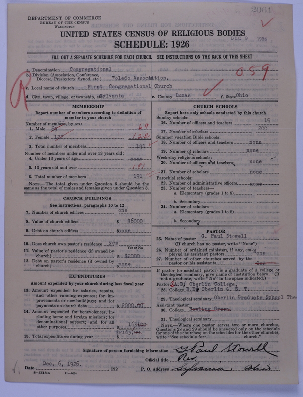 Scan of Congregational Churches: 2061