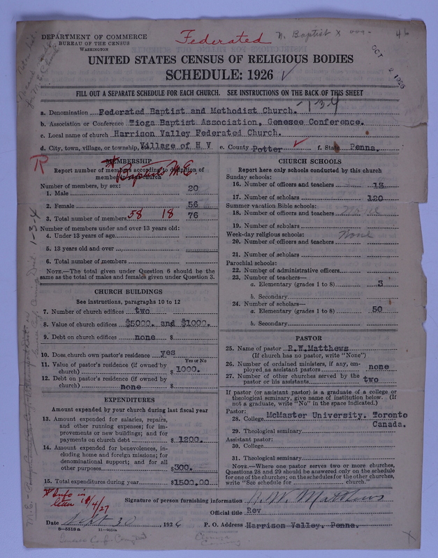 Scan of Federated Churches: 46