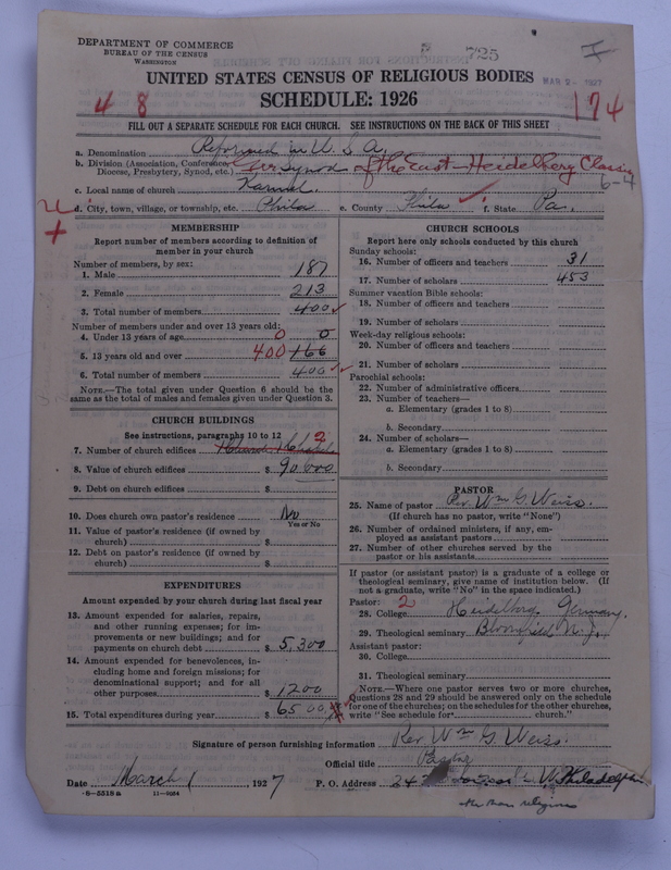 Scan of Reformed Church in the United States: 725