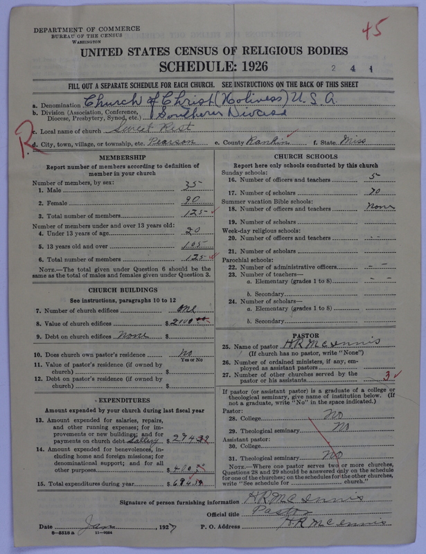 Scan of Church of Christ (Holiness) U.S.A.: 45