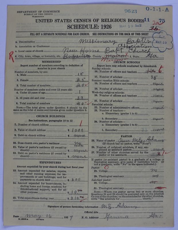 Scan of Negro Baptists: 9623