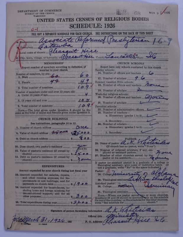 Scan of Associate Reformed Presbyterian Church: 68