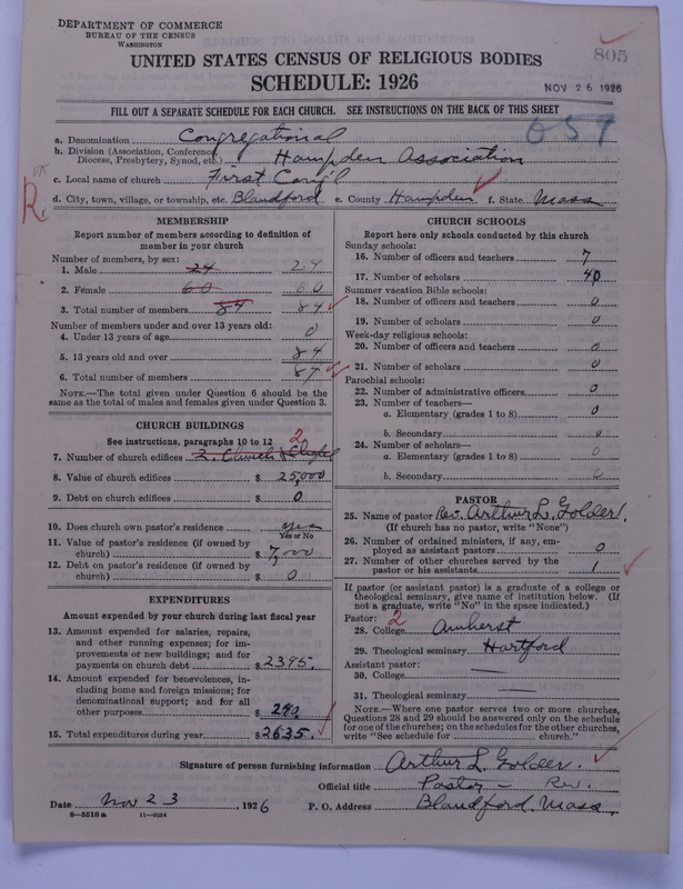 Scan of Congregational Churches: 805