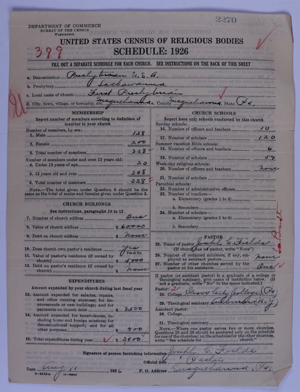 Scan of Presbyterian Church in the United States of America: 2270