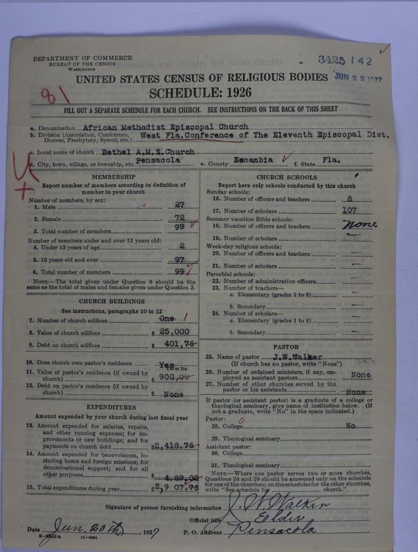 Scan of African Methodist Episcopal Church: 3425