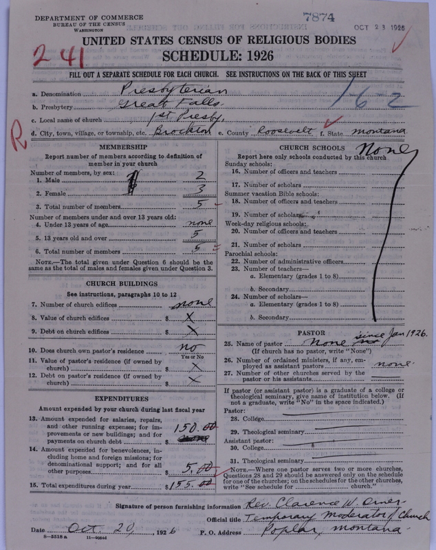 Scan of Presbyterian Church in the United States of America: 7874