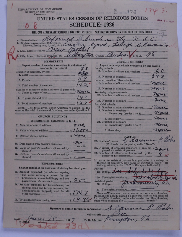 Scan of Reformed Church in the United States: 174
