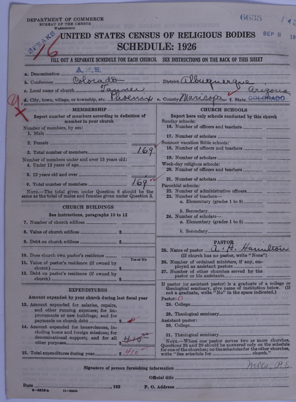 Scan of African Methodist Episcopal Church: 6635
