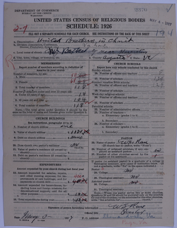 Scan of Church of the United Brethren in Christ: 2370