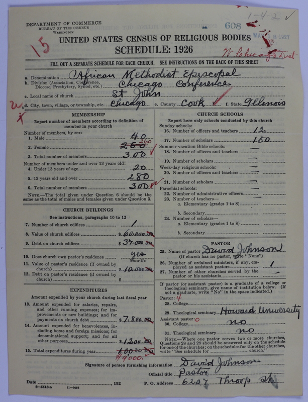 Scan of African Methodist Episcopal Church: 608