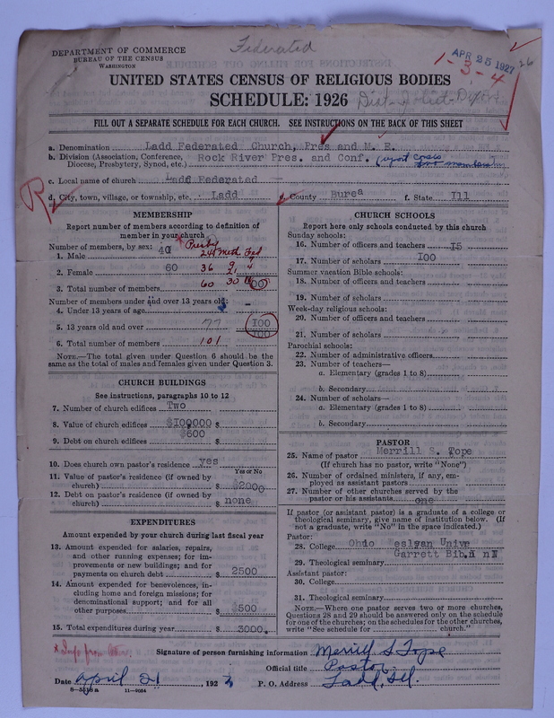 Scan of Federated Churches: 26