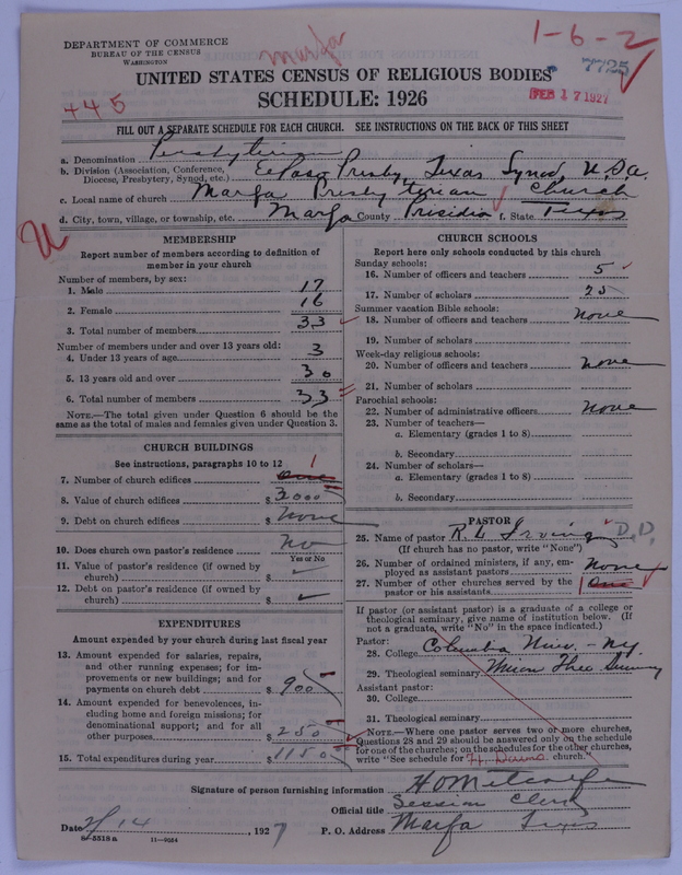 Scan of Presbyterian Church in the United States of America: 7725