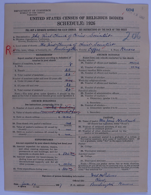 Scan of Church of Christ, Scientist: 694