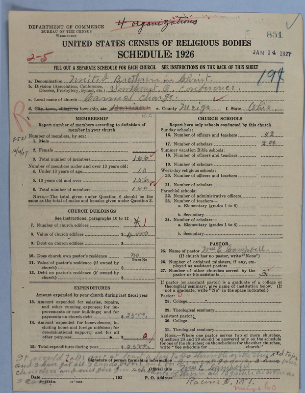 Scan of Church of the United Brethren in Christ: 851