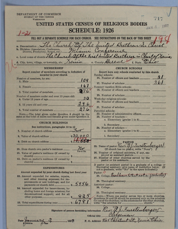 Scan of Church of the United Brethren in Christ: 717