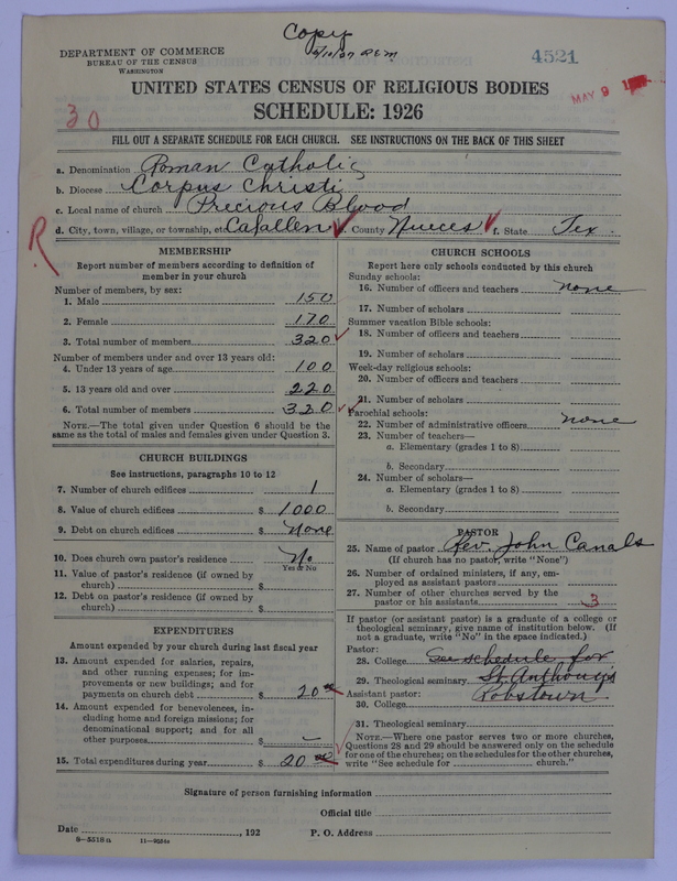 Scan of Roman Catholic Church: 4521