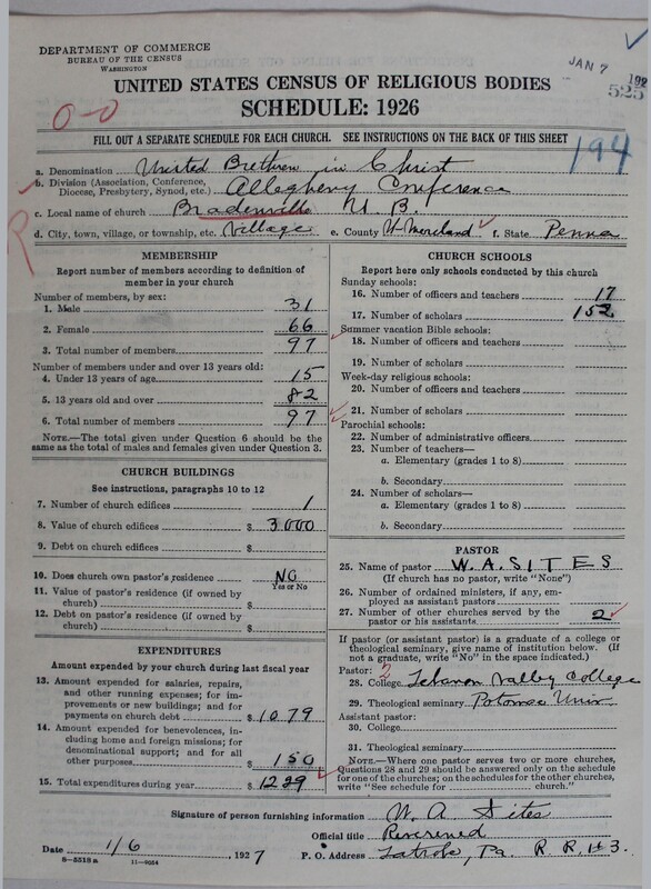Scan of Church of the United Brethren in Christ: 525