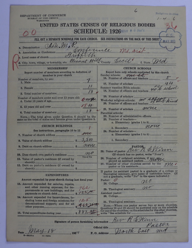 Scan of African Union Methodist Protestant Church: 36