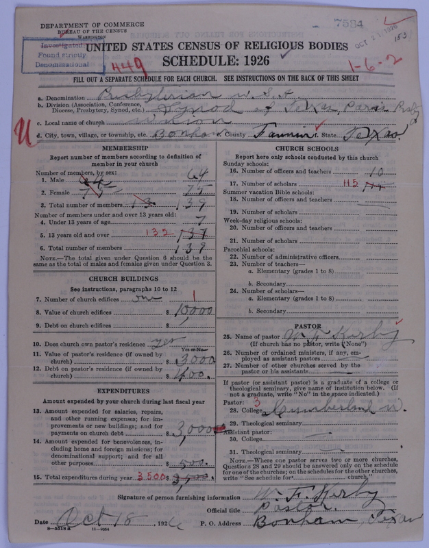 Scan of Presbyterian Church in the United States of America: 7584