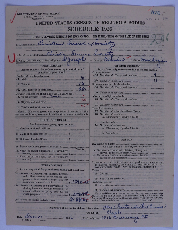 Scan of Church of Christ, Scientist: 876