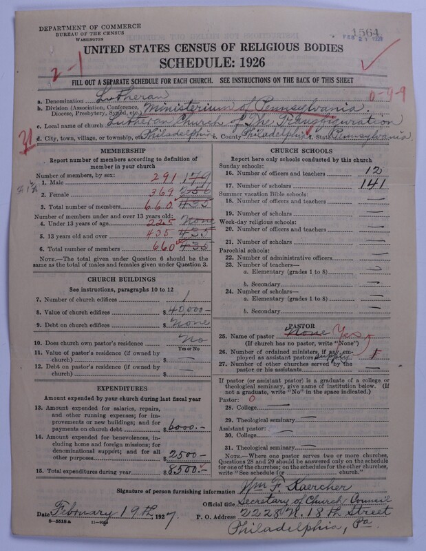Scan of United Lutheran Church in America: 1564