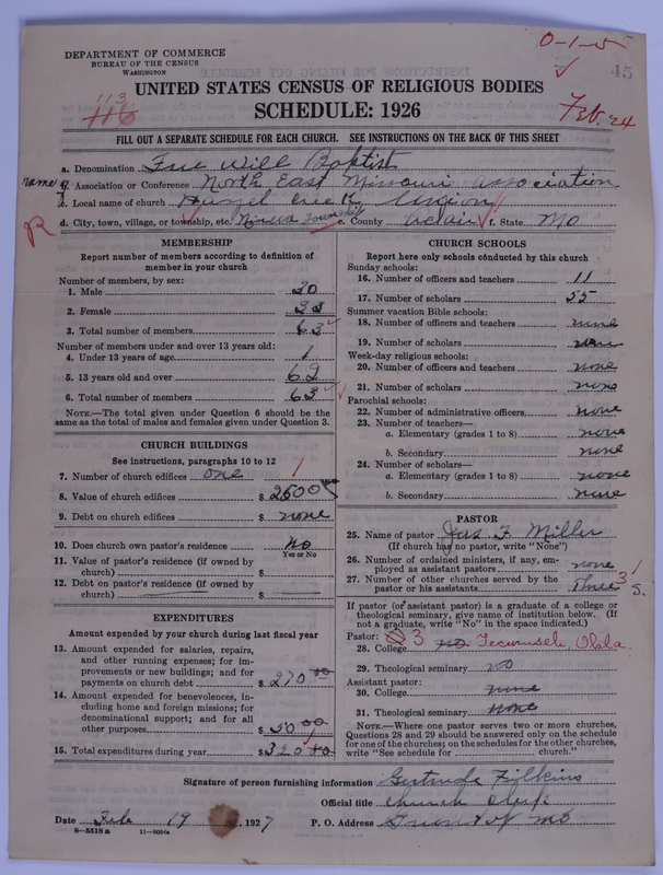Scan of Free Will Baptists: 45