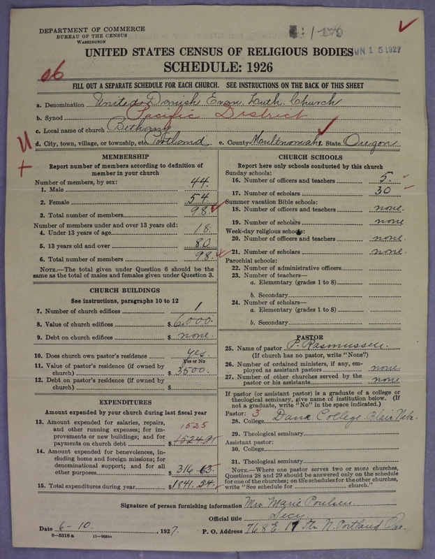 Scan of United Danish Evangelical Lutheran Church in America: 179
