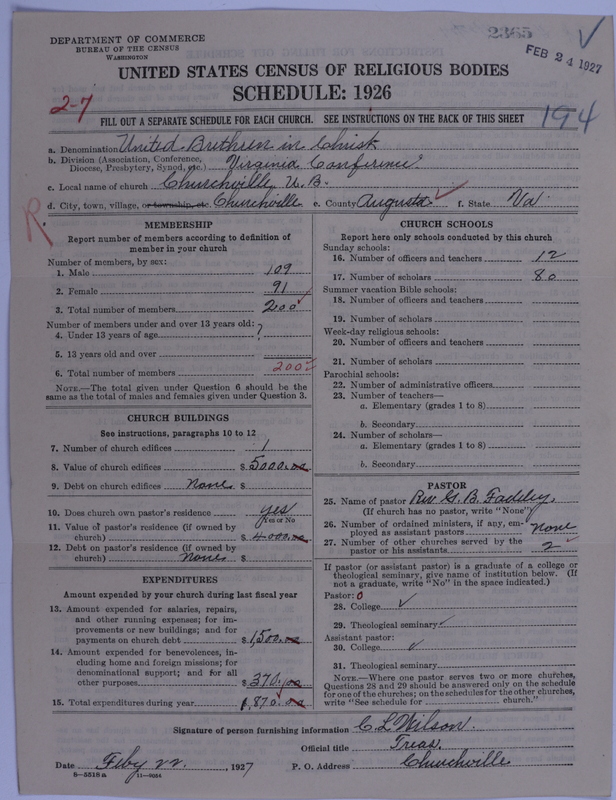 Scan of Church of the United Brethren in Christ: 2365