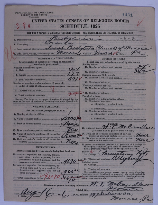 Scan of Presbyterian Church in the United States of America: 1451
