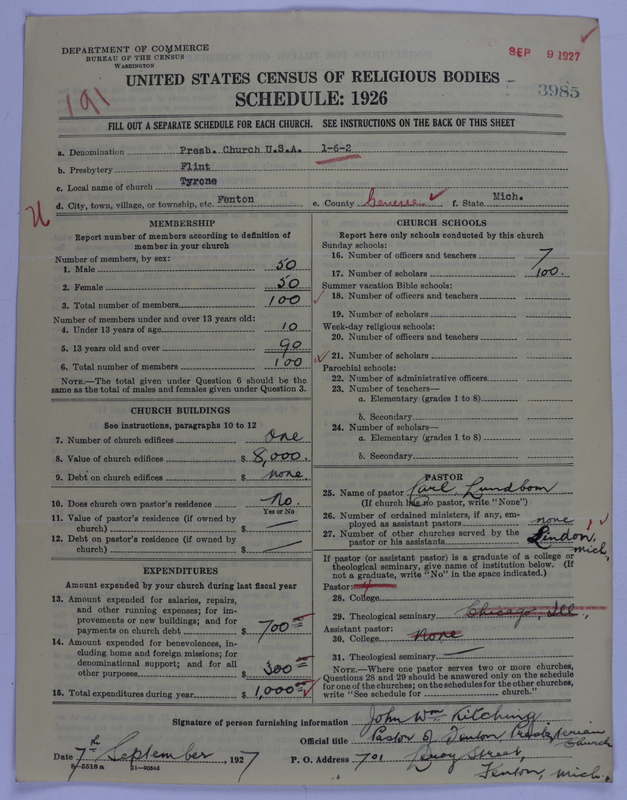 Scan of Presbyterian Church in the United States of America: 3985