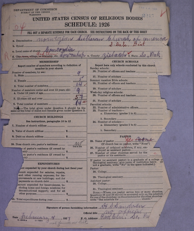 Scan of Norwegian Lutheran Church of America: 2217