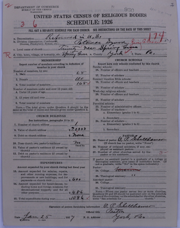 Scan of Reformed Church in the United States: 930