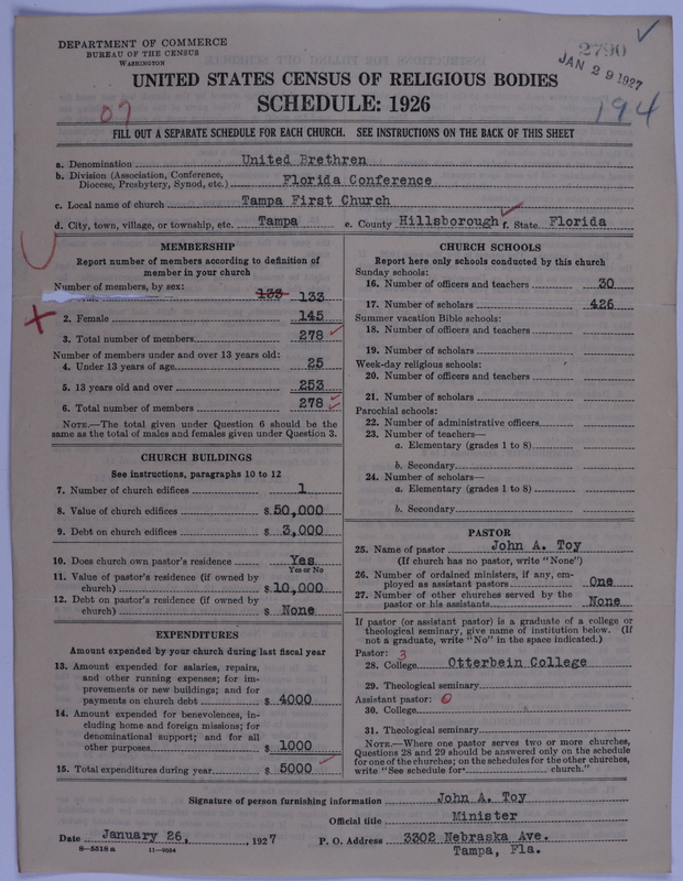 Scan of Church of the United Brethren in Christ: 2790