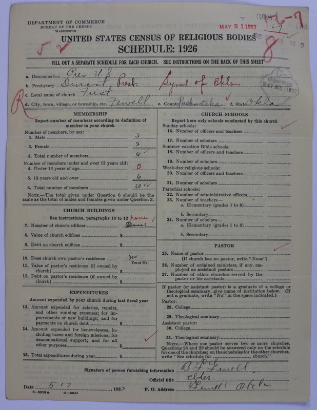 Scan of Presbyterian Church in the United States: 3087