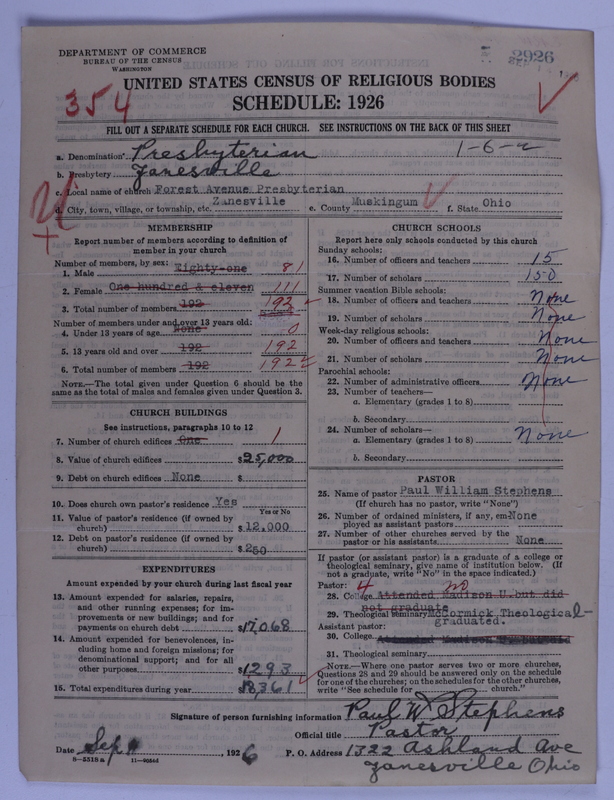 Scan of Presbyterian Church in the United States of America: 2926
