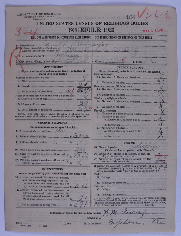 Scan of United Presbyterian Church of North America: 184