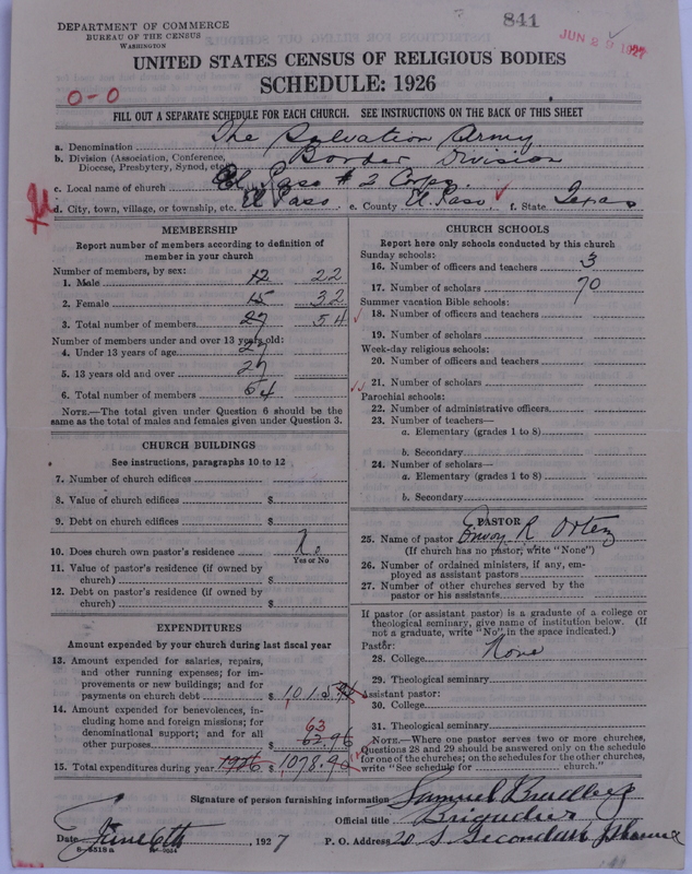 Scan of Salvation Army: 841
